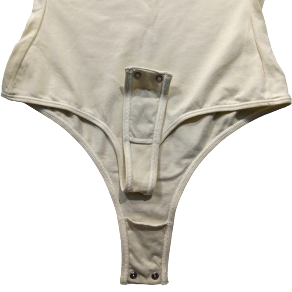 SKIMS Short Sleeve Thong Cotton Jersey Bodysuit SZ Small - Picture 6 of 8